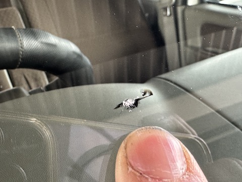 冬は飛び石でフロントガラス割れ続出！即日修理対応します