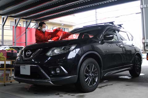 ウインドリペアでフロントガラス交換しない修理！