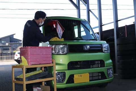 ウインドリペアでフロントガラス交換しない修理！