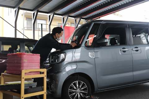 ウインドリペアでフロントガラス交換しない修理！