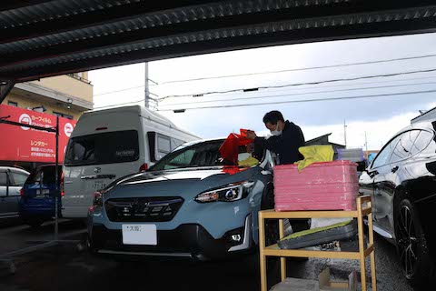 ウインドリペアでフロントガラス交換しない修理！