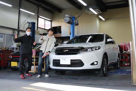 フロントガラスのウインドリペア不十分な傷を修理！