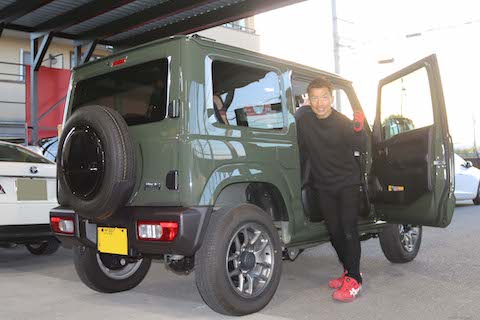 ジムニーのへこみを塗装しないデントリペア修理