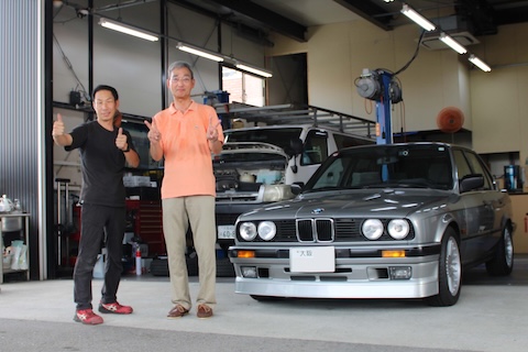 旧車BMWのへこみ修理をデントリペアで解決