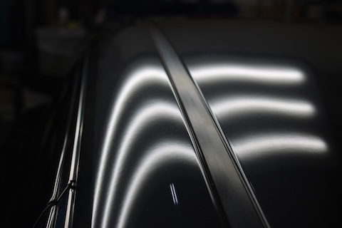 レクサスLBXのルーフサイド凹みをプーリングで修復！