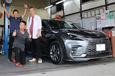 レクサスLBXのルーフサイド凹みをプーリングで修復！