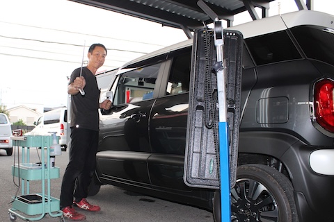 補強構造のある場所でもデントリペアで綺麗に復元