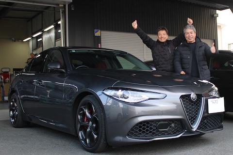 ジュリアのドア凹みを当日仕上げ！デントリペアで気になる悩みを即解決