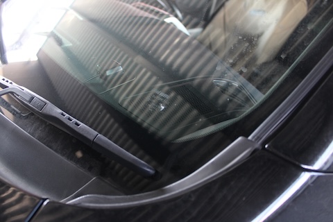 エクストレイル フロントガラスひび割れ修理｜交野市