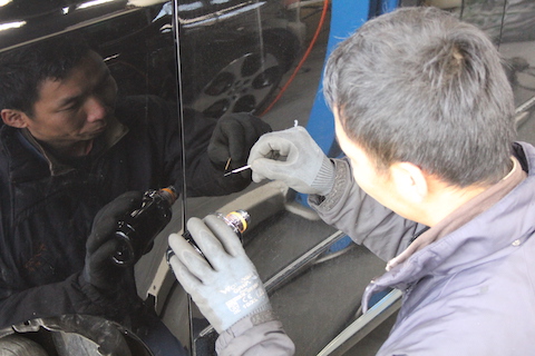 VOXY 板金・塗装 修理 へこみ