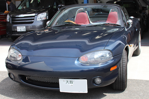 ロードスター na カーラッピング ピラー マットブラック