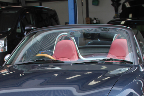 ロードスター na カーラッピング ピラー マットブラック