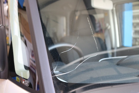 車の衝突防止センサー付フロントガラス交換後、しっかり動作確認！