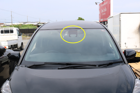 自動ブレーキ機能がついたフロントガラス交換はカメラ調整が入ります!