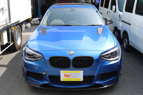 BMWに青色のフロントガラス、コートテクトが追加しました！