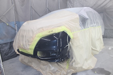 オデッセイのフロントバンパー、交換せず再生塗装修理で解決