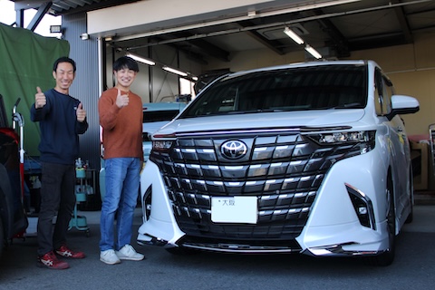 遠方からのへこみ・ガラス・車検修理依頼に感謝!