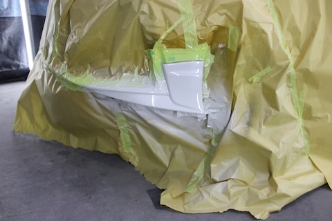 R86のフロントバンパースポイラー傷を塗装修理で綺麗に再生!