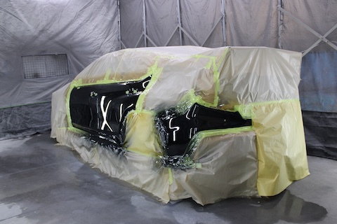 WRXの薄いキズを塗装修理で美しく再生!部品交換なしで費用も最小限に